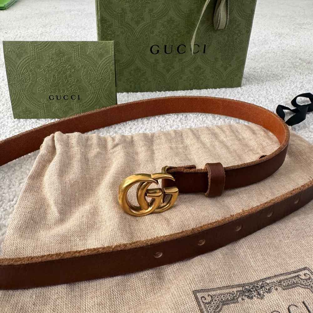 Gucci Belt - Brown Leather